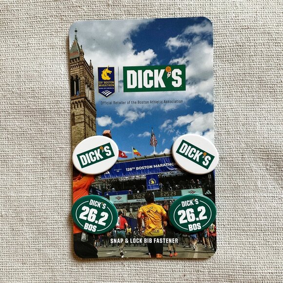 2025 Boston Marathon/Dick's Snap & Lock Bib Fasteners - Picture 1 of 2